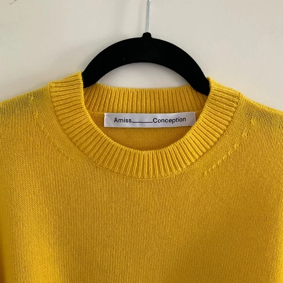 Amiss Conception Unisex Yolk Classic Crewneck Sweater - Picture 3 of 13